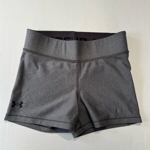 Under Armour Gray Athletic Shorts Moisture-Wicking Stretchy spandex small